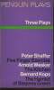 Three plays: Five finger exercice by Peter Shaffer/ The kitchen by Arnold Wesker/ The Hamlet of Stepney Green by Bernard Kops. Shaffer Peter, Wesker ...