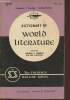 Dictionary of world literature- Criticism, forms, technique- New revised edition. Shipley Joseph T.