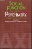 Social function in psychiatry- The hidden axis of classification exposed. Tyrer Peter, Casey Patricia