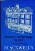 English Literature to 1900. Catalogue 1080 (6). Blackwell