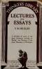"Lectures and essays. With illustrations (Collection ""Thinker's library"", n°17)". Huxley T. H.