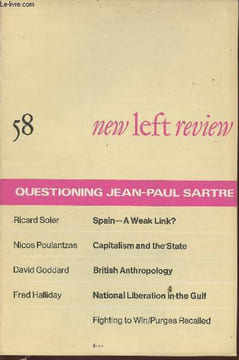 New left Review n°58 - November-December 1969-Sommaire: The new Spain par Ricard Soler- The Pompidou régime par André Gorz- Class struggle in the Arab ...