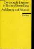 Die deutsche Literatur in Text und Darstellung : Auflärung und Rokoko. Volume 5. F. Best Otto
