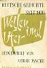 Wellen und Ufer. Deutsche Gedichte seit 1900. Jancke Oskar