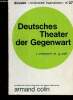 "Deutsches Theater der Gegenwart (Collection ""Dossier Sciences humaines"", n°27). Problèmes actuels des pays de langue allemande". Chassard J., Weil ...