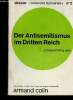 "Der Antisemitismus im Dritten Reich (Collection ""Dossier Sciences humaines"", n°2). Problèmes actuels des pays de langue allemande". Chassard J., ...