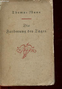 Die Forderung des Tages. Mann Thomas