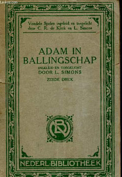 Adam in Ballingschap. 6e édition. Simons L.