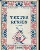 Textes russes. 2e année. 3e édition. Davydoff G., Pauliat P.