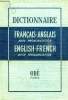 DICTIONNAIRE FRANCAIS ANGLAIS AVEC PRONONCIATION ENGLISH FRENCH. COLLECTIF