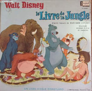 livre disque microsillon 33t // Le livre de la jungle