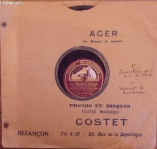 Disque 78t // Les chansons de Bécassine