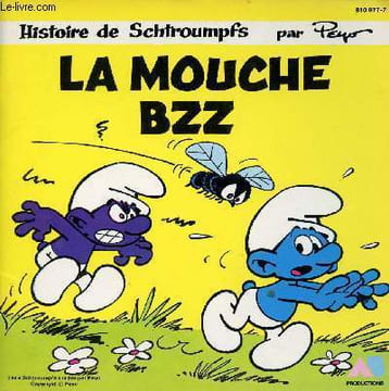 Livre-disque 45t / La mouche Bzz. Peyo / Dorothée