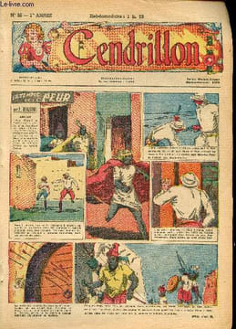 Cendrillon - Hebdomadaire n° 35 - 16 septembre 1943 - Le temple de la peur par P. Mouchot - Enfermés dans le désert par Ed. Romazières - La caverne ...