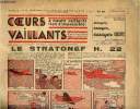Coeurs Vaillants - année 1938 - hebdomadaires n°42 du 16 octobre 1938 - Le Stratonef H.22 par Hergé - Le trésor de Brennus par Jean Vaillant - le ...