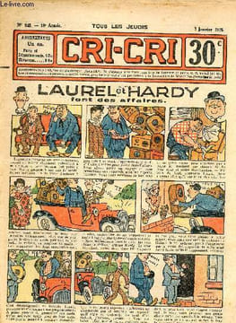 Le Cri-Cri - 2eme série - année 1935 - hebdomadaires n°849 à 900 - du 3 janvier au 26 décembre 1935 - COMPLET - Laurel et Hardy ... - La leçon - Les ...