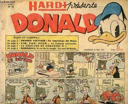 Donald (Hardi présente) - n° 10 - 25 mai 1947 - Donald se défend. Collectif / Walt Disney