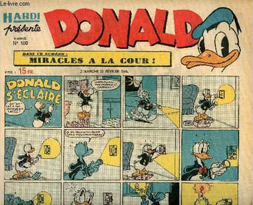 Donald (Hardi présente) - n° 100 - 20 février 1949 - Donald s'éclaire