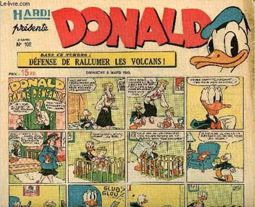 Donald (Hardi présente) - n° 102 - 6 mars 1949 - Donald bonne d'enfants