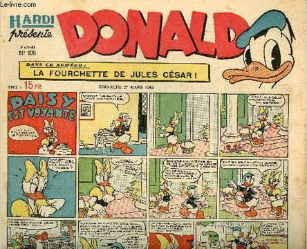 Donald (Hardi présente) - n° 105 - 27 mars 1949 - Daisy est voyante. Collectif / Walt Disney