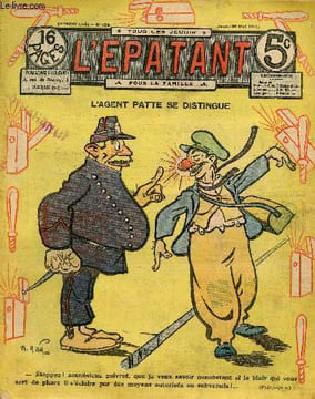L'Epatant - année 1911 - n° 164 - 25 mai 1911 - L'agent patte de distingue - Canari contre Ponçonnet par Brézol - Lucien Valfrang, le vengeur du ...