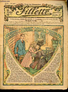 Fillette - année 1918 - n°521 à 524 + 562 à 564 - du 3 mars au 29 décembre 1918 - incomplet - la petite marquise - Ginette - Fille de soldat - .... ...