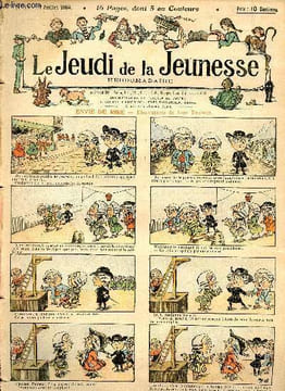 Le jeudi de la jeunesse - n° 11 - 7 juillet 1904 - Envie de rire par Drawer - L'homme-volant par Marco - Entre héritier par Avelot - la fée aux perles ...