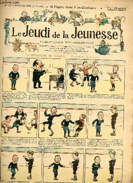 Le jeudi de la jeunesse - n° 42 - 9 février 1905 - La revanche du faible par Bristol - entre Auvergnats par Marco - Le lapin noir par Lajarrige - Un ...