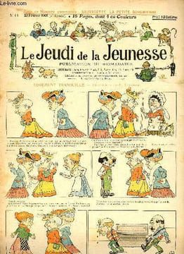 Le jeudi de la jeunesse - n° 44 - 23 février 1905 - Logement tranquille par Lajarrige - Le petit café par Drawer - Le singe par d'Aurian - La révolte ...