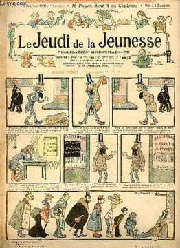 Le jeudi de la jeunesse - n° 76 - 5 octobre 1905 - Cousu d'or par Avelot - le perroquet témoin par d'Aurian - le recolleur par Motet - papotages de ...