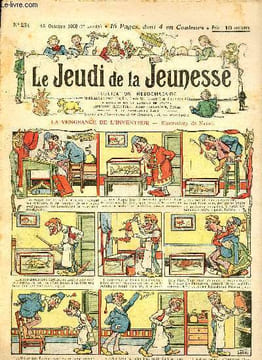 Le jeudi de la jeunesse - n° 234 - 15 octobre 1908 - La vengeance de l'inventeur par Nadal - Araignée du matin et araignée du soir par Blondeau - Un ...