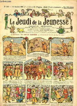 Le jeudi de la jeunesse - n° 286 - 14 octobre 1909 - l'anneau du petit berger par Nézière - Une punition méritée - Le petit Louis dit patience par ...