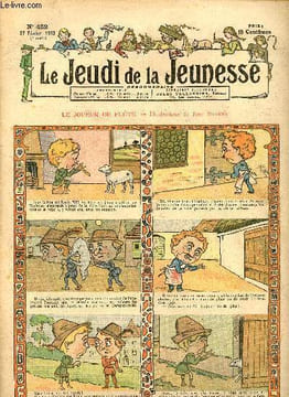 Le jeudi de la jeunesse - n° 462 - 27 février 1913 - le joueur de flûte par Drawer - Le merlé - Le cousin de Russie par Lajarrige - Fructueuse tournée ...