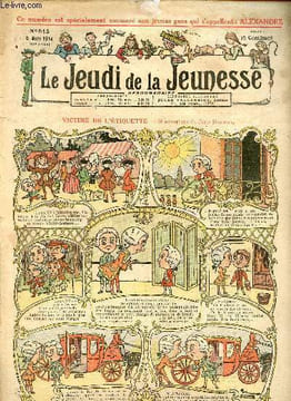 Le jeudi de la jeunesse - n° 515 - 5 mars 1914 - Victime de l'étiquette par Drawer - Les ruses de Bamboula par Dig - L'anglais flegmatique - Ah mais ...