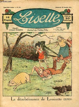 Lisette - n° 171 - 19 octobre 1924 - Le témoin par Motet - Futée et Beauminois par Amerot - La désobéïssance de Louisette par Le Rallic - La petite ...