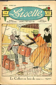 Lisette - n° 340 - 15 janvier 1928 - Le porte-monnaie vide par Cuvillier - Plaisirs d'hiver par Marilou - sans permission par Ferran - La vengeance de ...