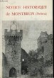 Notice historique de Montbrun (Drôme).. COLLECTIF