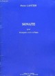 Sonate pour Trompette en Ut et Piano.. LANTIER Pierre