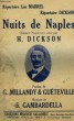 Nuits de Naples. Chanson Napolitaine.. GAMBARDELLA S., DICKSON et MILLANDY & GUETEVILLE