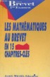 Les Mathématiques au Brevet, en 15 chapitres-clés.. CARLU Pierre et PIHOUEE Marc