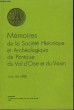 Mémoires de la Société Historique et Archéologique de Pontoise, du Val d'Oise et du Vexin. TOME LXIX (1980). COLLECTIF