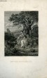 "Gravure en noir et blanc, ""Mme des Houlières"" 1853 - 1854". DIENER Pascal