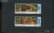 Collection de 2 timbres-poste oblitérés, de Ras al Khaima. Noël 1968. TIMBRE-POSTE