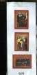 Collection de 3 timbres-poste oblitérés, de Pologne. Reproduction de Tableaux de Weiss, Lentz et Kowarski.. TIMBRE-POSTE