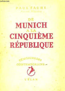 De Munich à la Vème République