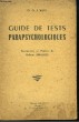 Guide de Tests Parapsychologiques.. WEST D.J. Dr