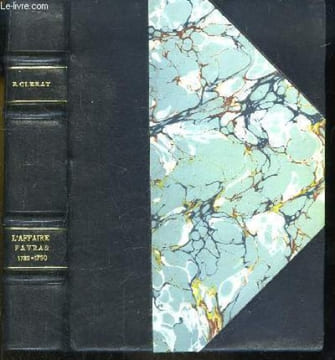 L'Affaire Favras (d'après des documetns inédits) 1789 - 1790. CLERAY Edmon