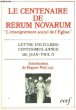 Le Centenaire de Rerum Novarum. L'Enseignement social de l'Eglise.. JEAN-PAUL II