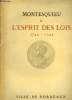 Montesquieu & l'Esprit des Lois. 1748 - 1948. VILLE DE BORDEAUX