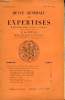 Revue Générale des Expertises. N°20 - 4ème année : Deuxième congrès international d'experts, Bruxelles 15, 16 et 17 oct 1932 (à suivre) .... MINVIELLE ...